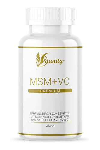 MSM + Vitamin C Premium Nahrungsergänzungsmittel mit Methylsulfonylmethan (MSM) und natürlichem Vitamin C