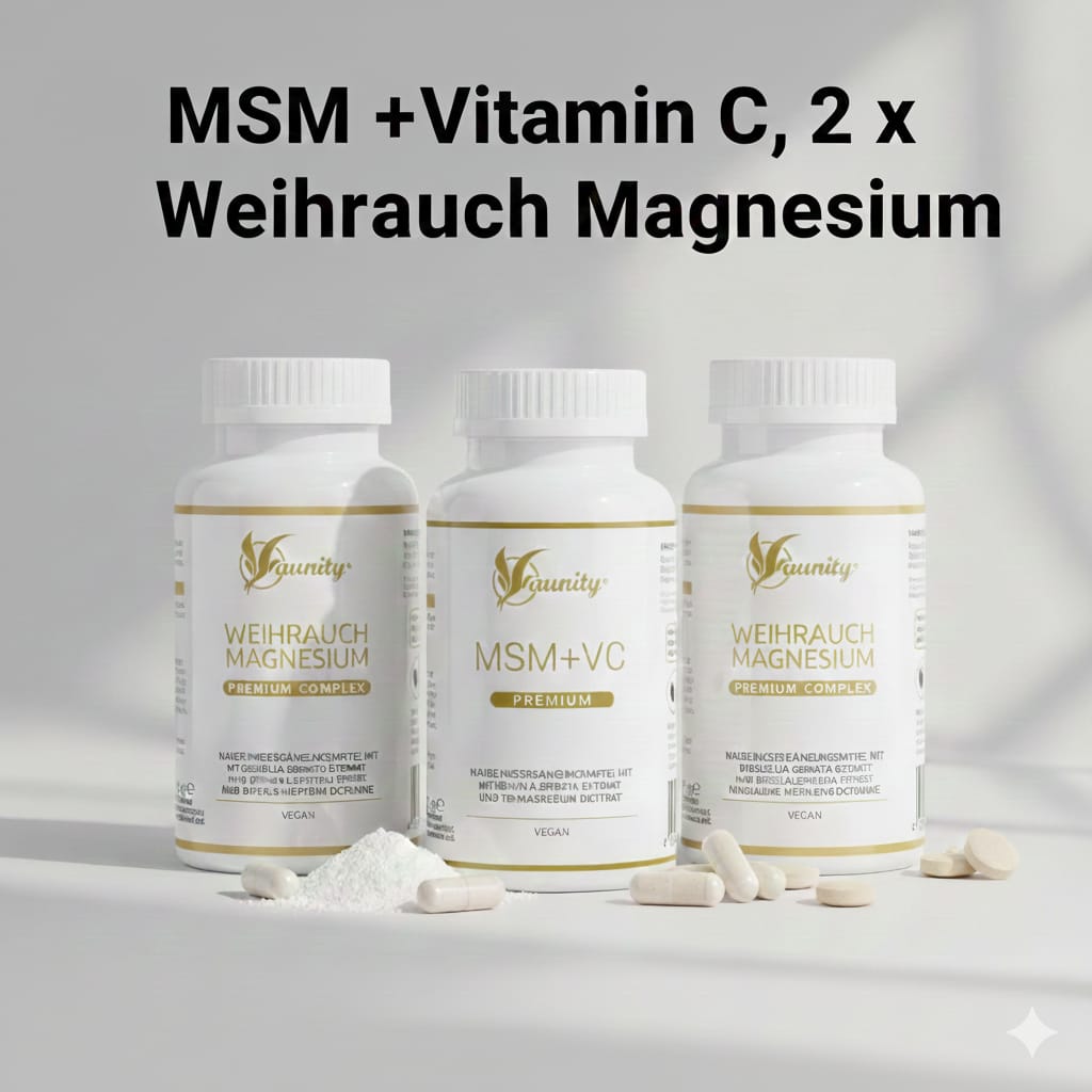 SALE!!! 2 x WEIHRAUCH MAGNESIUM + MSM + Vitamin C Premium