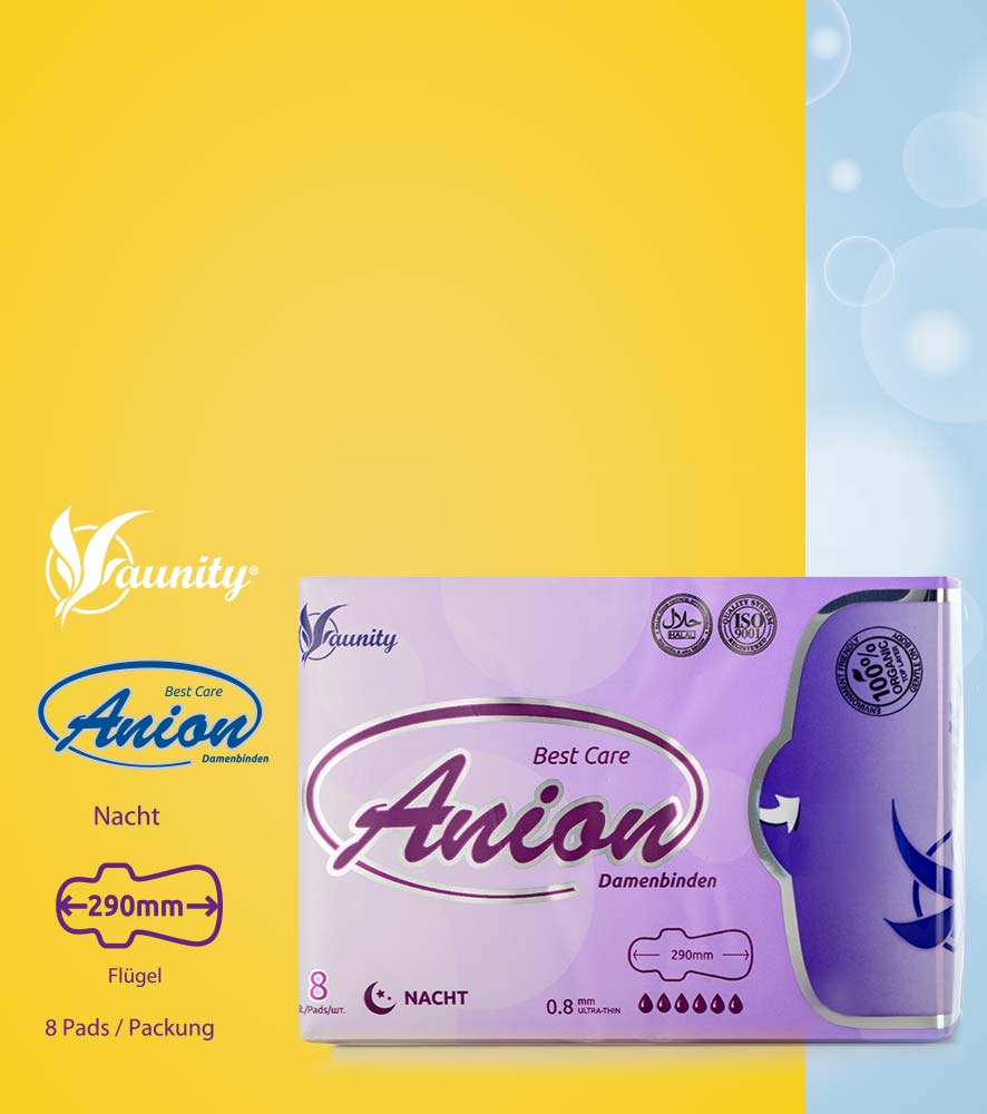 Women's sanitary napkin Anion Antibacterial