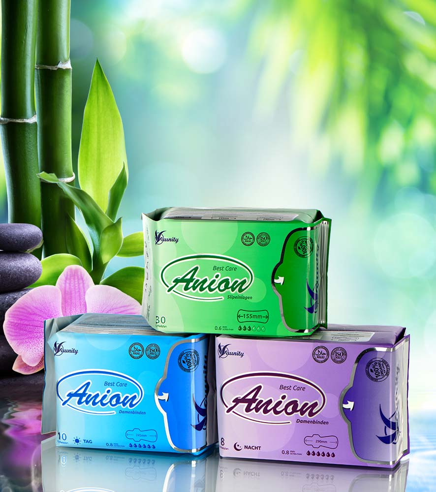 Women's sanitary napkin Anion Antibacterial