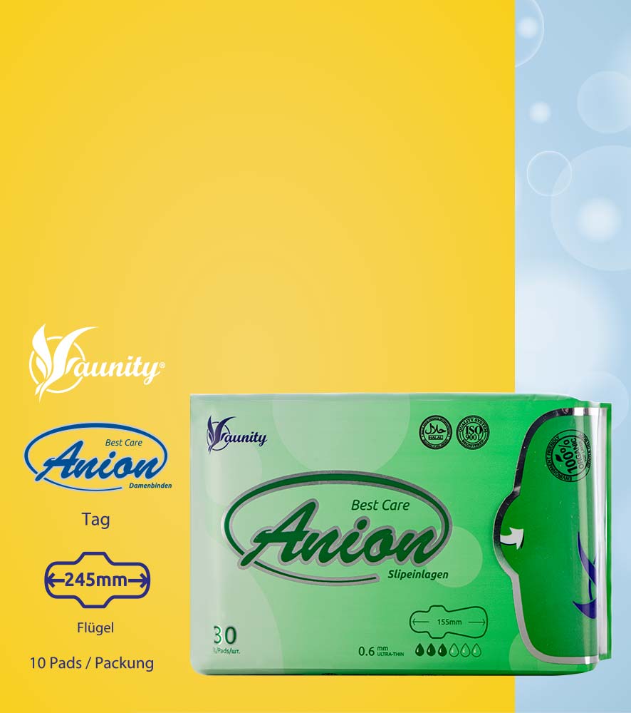 Women's pantyliners Anion Antibacterial